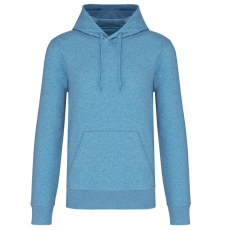 KARIBAN Férfi organikus kapucnis pulóver, Kariban KA4027, Cloudy Blue Heather-3XL
