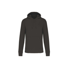 KARIBAN Férfi organikus kapucnis pulóver, Kariban KA4027, Dark Grey-XL