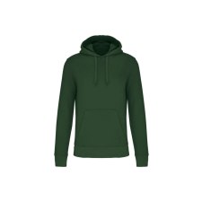 KARIBAN Férfi organikus kapucnis pulóver, Kariban KA4027, Forest Green-2XL férfi pulóver, kardigán