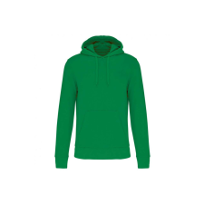 KARIBAN Férfi organikus kapucnis pulóver, Kariban KA4027, Kelly Green-5XL férfi pulóver, kardigán