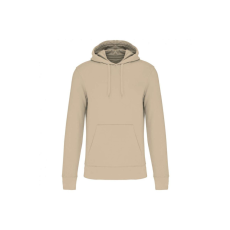 KARIBAN Férfi organikus kapucnis pulóver, Kariban KA4027, Light Sand-S