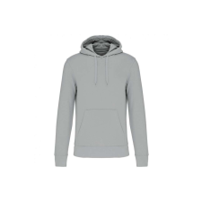 KARIBAN Férfi organikus kapucnis pulóver, Kariban KA4027, Snow Grey-3XL férfi pulóver, kardigán