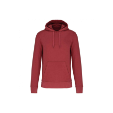 KARIBAN Férfi organikus kapucnis pulóver, Kariban KA4027, Terracotta Red-M