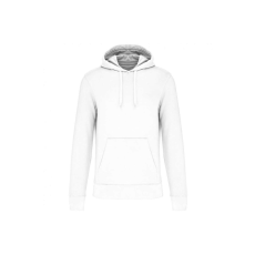 KARIBAN Férfi organikus kapucnis pulóver, Kariban KA4027, White-L