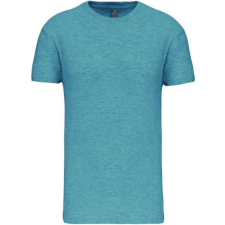 KARIBAN Férfi organikus rövid ujjú póló, Kariban KA3025IC, Cloudy Blue Heather-2XL férfi póló