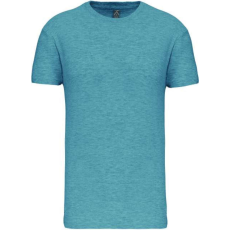 KARIBAN Férfi organikus rövid ujjú póló, Kariban KA3025IC, Cloudy Blue Heather-M
