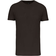 KARIBAN Férfi organikus rövid ujjú póló, Kariban KA3025IC, Dark Khaki-2XL férfi póló