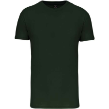 KARIBAN Férfi organikus rövid ujjú póló, Kariban KA3025IC, Forest Green-XL férfi póló