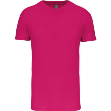 KARIBAN Férfi organikus rövid ujjú póló, Kariban KA3025IC, Fuchsia-XL férfi póló