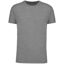 KARIBAN Férfi organikus rövid ujjú póló, Kariban KA3025IC, Grey Heather-S férfi póló