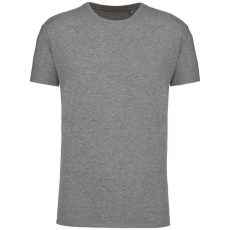 KARIBAN Férfi organikus rövid ujjú póló, Kariban KA3025IC, Grey Heather-XL