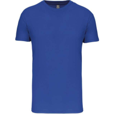 KARIBAN Férfi organikus rövid ujjú póló, Kariban KA3025IC, Light Royal Blue-M