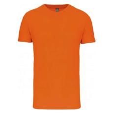 KARIBAN Férfi organikus rövid ujjú póló, Kariban KA3025IC, Orange-XL