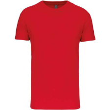 KARIBAN Férfi organikus rövid ujjú póló, Kariban KA3025IC, Red-XL férfi póló