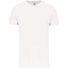 KARIBAN Férfi organikus rövid ujjú póló, Kariban KA3025IC, White-5XL
