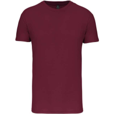 KARIBAN Férfi organikus rövid ujjú póló, Kariban KA3025IC, Wine-2XL férfi póló