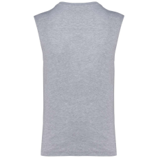 KARIBAN Férfi organikus széles vállú ujjatlan póló, Kariban KA3022IC, Oxford Grey-2XL