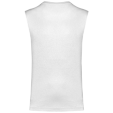 KARIBAN Férfi organikus széles vállú ujjatlan póló, Kariban KA3022IC, White-L férfi póló