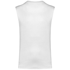 KARIBAN Férfi organikus széles vállú ujjatlan póló, Kariban KA3022IC, White-S