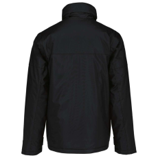 KARIBAN Férfi rejtett kapucnis kabát levehető ujjakkal, Kariban KA693, Black-3XL