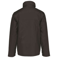 KARIBAN Férfi rejtett kapucnis kabát levehető ujjakkal, Kariban KA693, Dark Grey-2XL