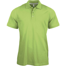 KARIBAN Férfi rövid ujjú galléros piké póló, Kariban KA241, Lime-2XL