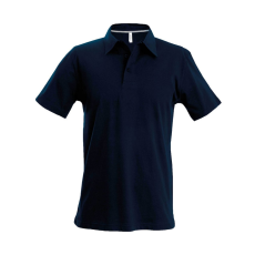 KARIBAN Férfi rövid ujjú galléros piké póló, Kariban KA241, Navy-XL