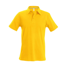KARIBAN Férfi rövid ujjú galléros piké póló, Kariban KA241, Yellow-4XL