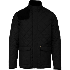 KARIBAN Férfi steppelt kabát, Kariban KA6126, Black/Black-S