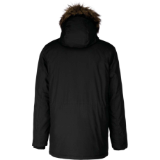 KARIBAN Férfi téli kapucnis bélelt kabát, Kariban KA621, Black-XL