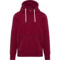 KARIBAN Férfi vastag kapucnis pulóver, Kariban KV2308, Vintage Dark Red-L