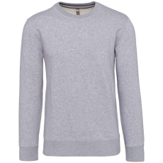 KARIBAN Férfi vastag környakas pulóver, Kariban KA488, Oxford Grey-S