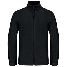 KARIBAN Gyermek cipzáras mikropolár pulóver, Kariban KA920, Black-12/14