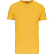 KARIBAN Gyermek kereknyakú organikus pamut póló, Kariban KA3027IC, Yellow-10/12