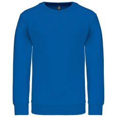 KARIBAN Gyermek környakas pulóver, Kariban KA475, Light Royal Blue-8/10