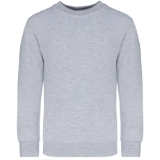 KARIBAN Gyermek környakas pulóver, Kariban KA475, Oxford Grey-4/6