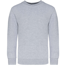 KARIBAN Gyermek környakas pulóver, Kariban KA475, Oxford Grey-6/8