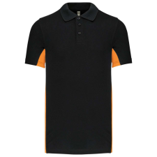 KARIBAN KA232 FLAG - SHORT-SLEEVED TWO-TONE POLO SHIRT 2XL munkaruha