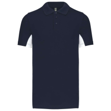 KARIBAN KA232 FLAG - SHORT-SLEEVED TWO-TONE POLO SHIRT L