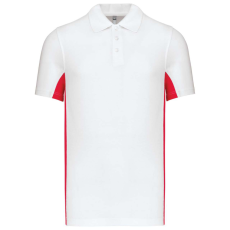 KARIBAN KA232 FLAG - SHORT-SLEEVED TWO-TONE POLO SHIRT L