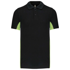 KARIBAN KA232 FLAG - SHORT-SLEEVED TWO-TONE POLO SHIRT M munkaruha