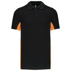 KARIBAN KA232 FLAG - SHORT-SLEEVED TWO-TONE POLO SHIRT M