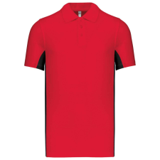 KARIBAN KA232 FLAG - SHORT-SLEEVED TWO-TONE POLO SHIRT M munkaruha