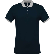 KARIBAN KA258 MEN'S TWO-TONE PIQUÉ POLO SHIRT S munkaruha