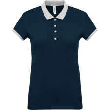 KARIBAN KA259 LADIES’ TWO-TONE PIQUÉ POLO SHIRT S munkaruha