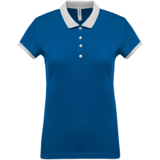 KARIBAN KA259 LADIES’ TWO-TONE PIQUÉ POLO SHIRT XS