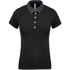KARIBAN KA261 LADIES' TWO-TONE JERSEY POLO SHIRT 2XL munkaruha