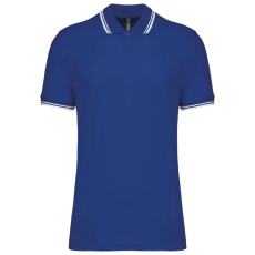 KARIBAN KA272 MEN'S SHORT-SLEEVED POLOSHIRT WITH CONTRASTING PIPING 2XL