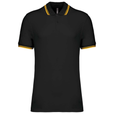 KARIBAN KA272 MEN'S SHORT-SLEEVED POLOSHIRT WITH CONTRASTING PIPING 4XL