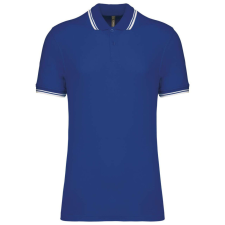 KARIBAN KA272 MEN&amp;- 039;S 2 STRIPED SHORT SLEEVED POLOSHIRT 4XL férfi póló